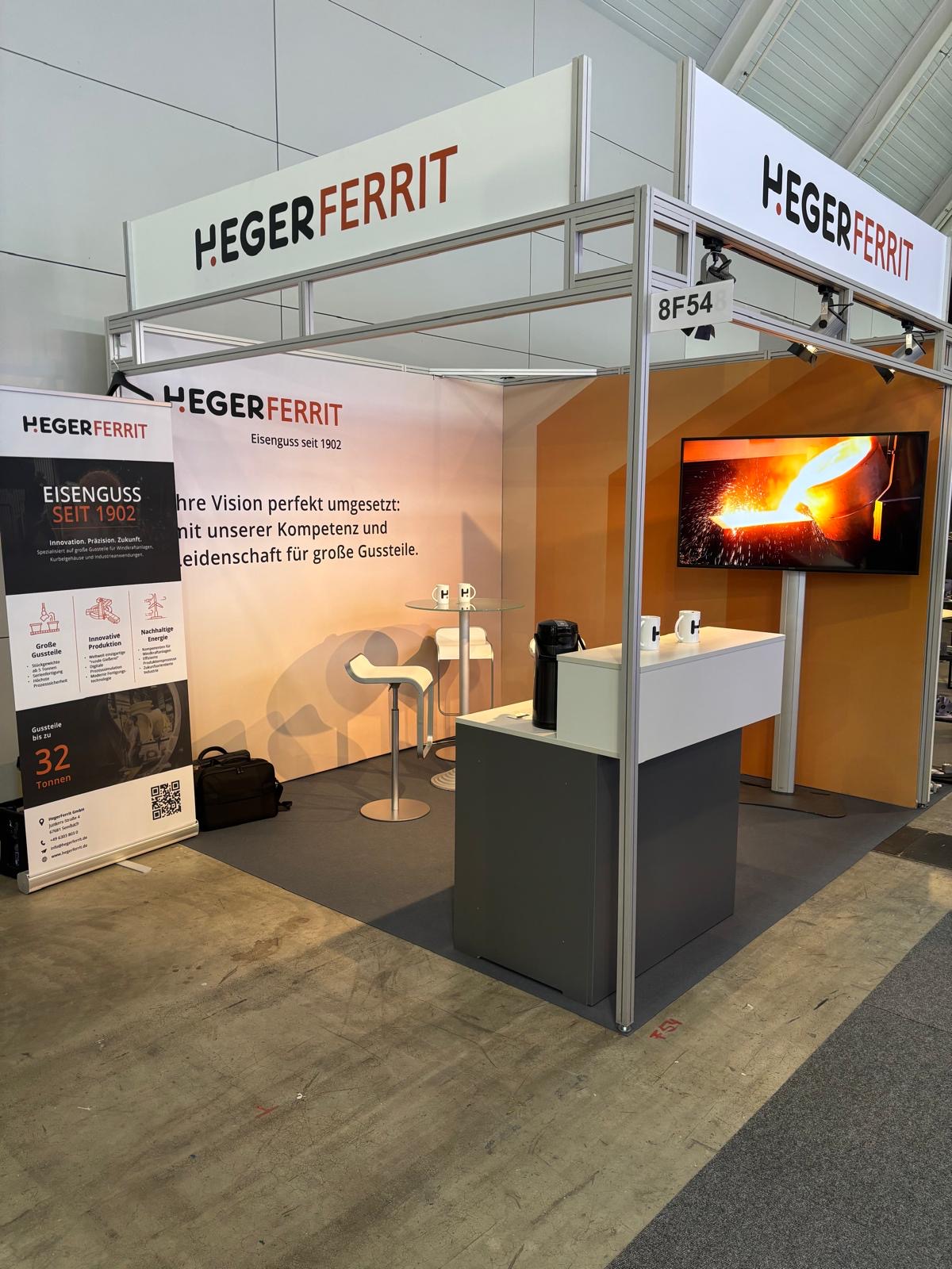Heger Ferrit Messestand auf der CastForge